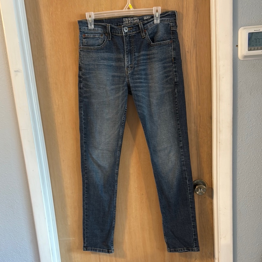 Signature Dark Blue Skinny Men's Jeans
